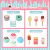 Kids Ice Cream Cart with Vending Machine & Ice Cream Maker Toys Display Stand 4