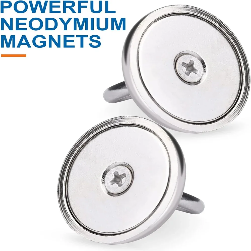 Super Strong Neodymium Magnets N52 Iman Ima Magnetic Fishing Magneat with Countersunk Hole Eyebolt For Salvage Fishing Magnet neodymium magnets fishing magnets