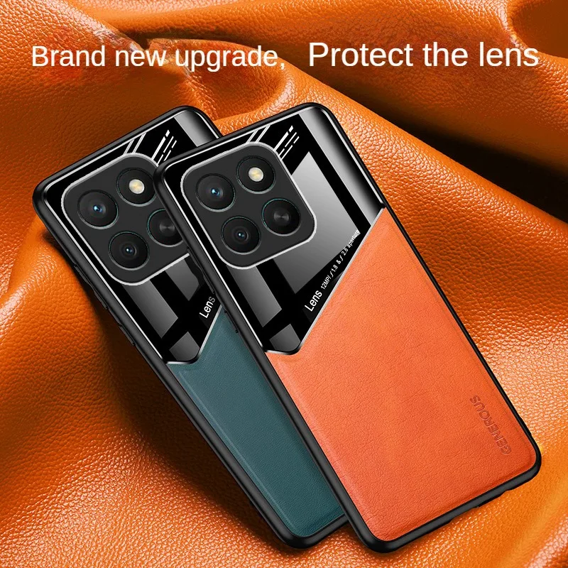 Leather Texture Shockproof Case with Car Magnetic Holder