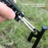 Camping Tent Adjustable Rope Fastener Fixed Buckle Pulley Tensioner Ratchet Hangers Lights Lifting Camping Awning Wind Rope 2