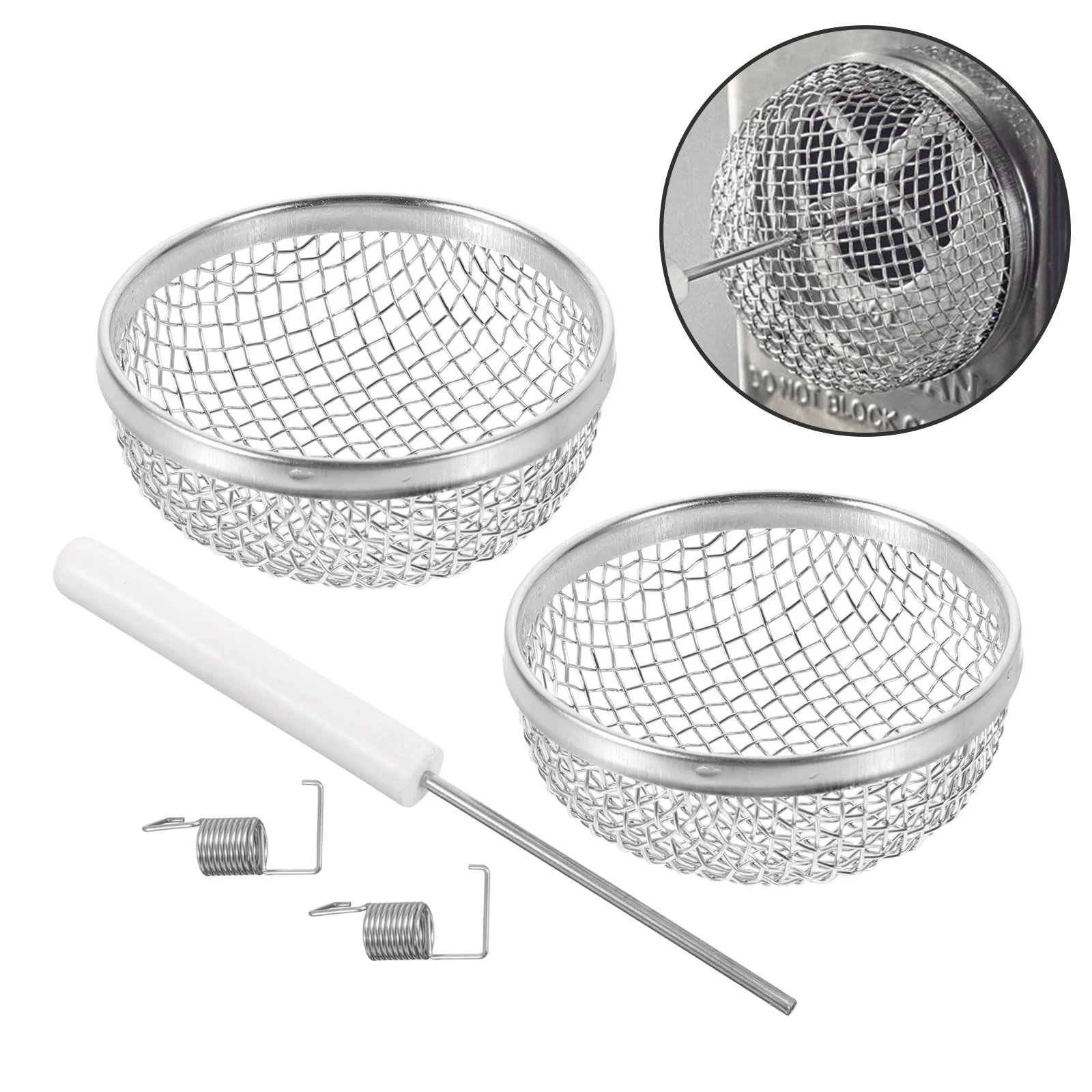 

2 Pcs Insect Net Cover Rv Vent Screen Covers Camper Van Roof Stainless Steel Mesh