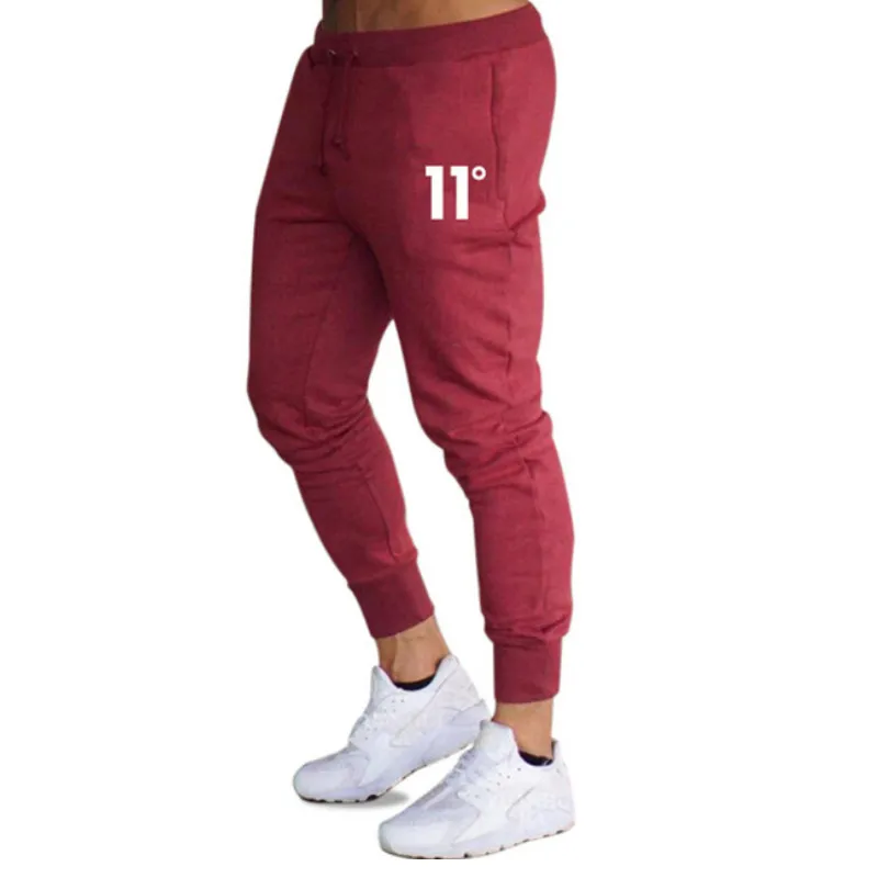 Mens Casual Slim Fit Tracksuit Sports Solid Male Gym Cotton Skinny Joggers Sweat Casual Pants Trousers casual pants,sports pants,casual sports pants