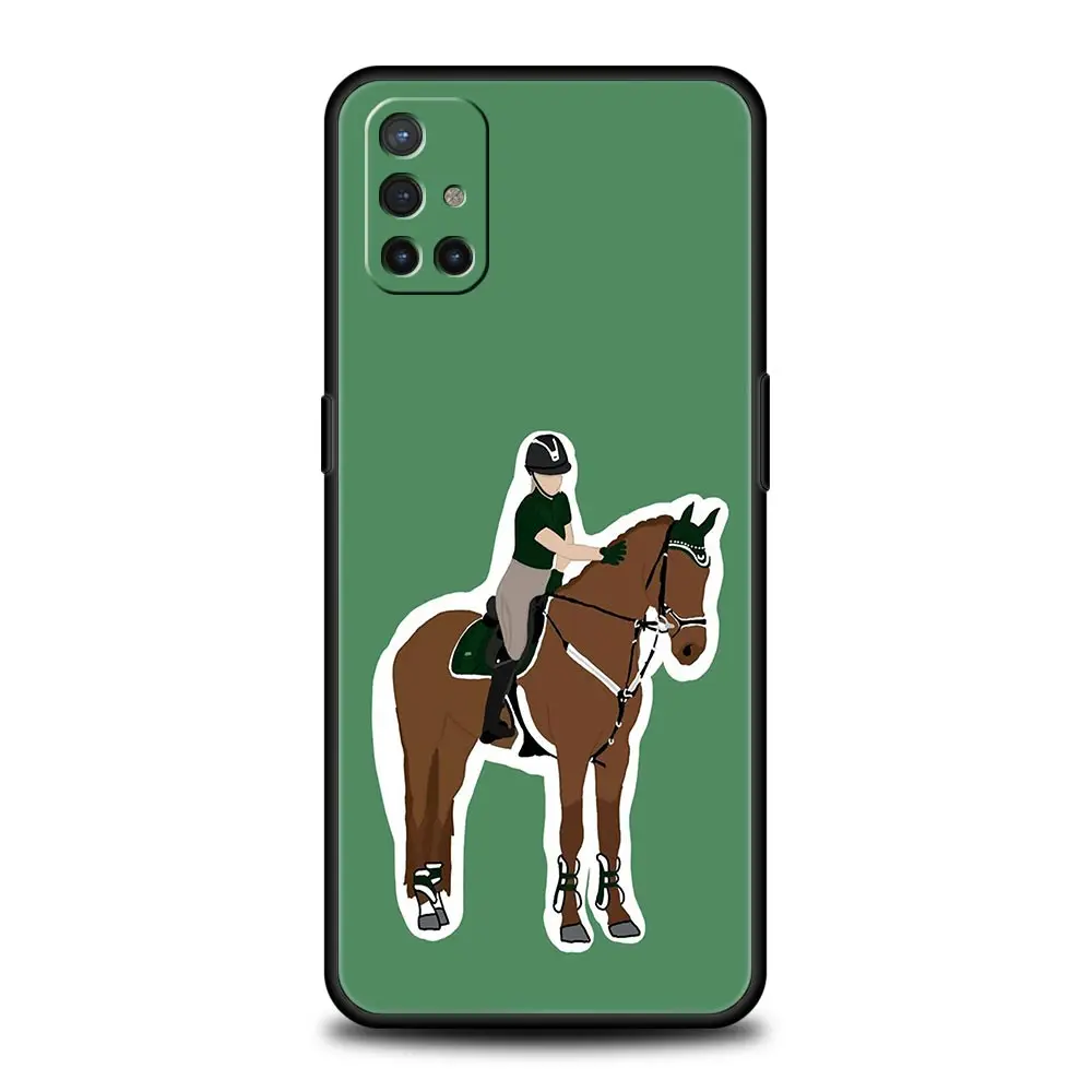 Galloping Horse Girl Drawing Phone Case Cover