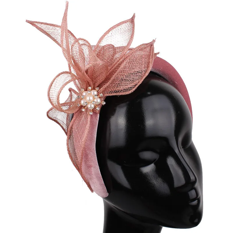 HandmadeWedddingFancyHairBandFascinatorsBridalHeadwearElegant