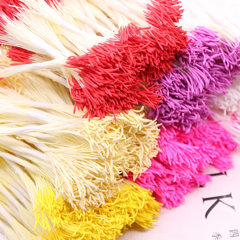 40 stücke 1mm Handwerk Simulation Blume Staubblatt DIY Ornament Handgemachte Material Blume Kern Dekoration Künstliche Blume Zubehör