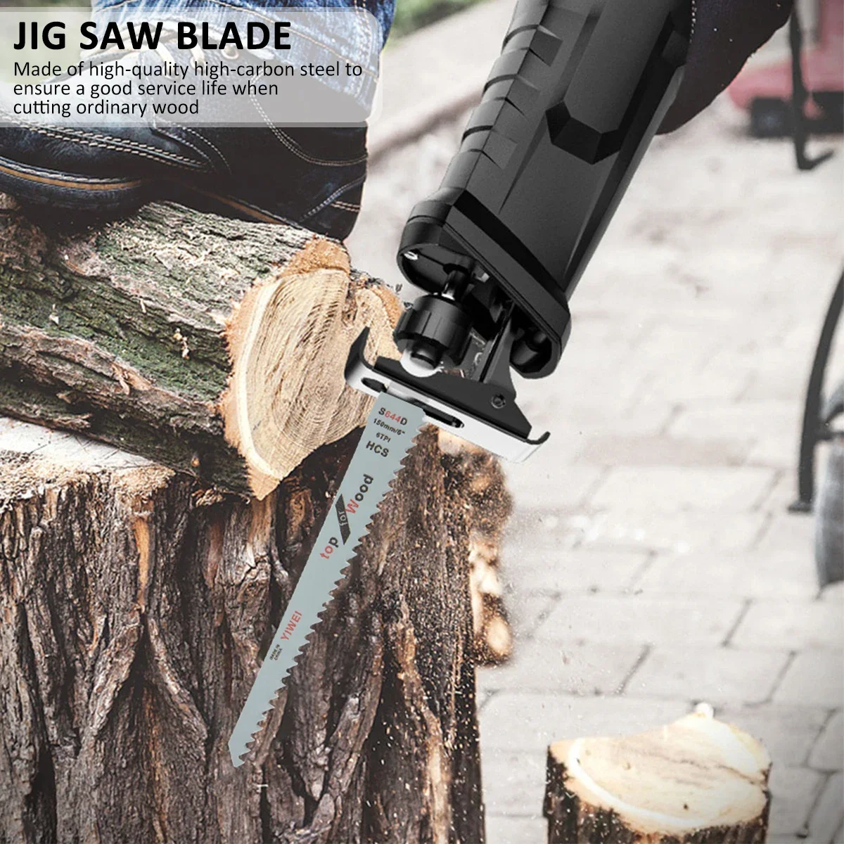 5Pcs Reciprocating Jig Saw Blades For Cutting Wood Metal