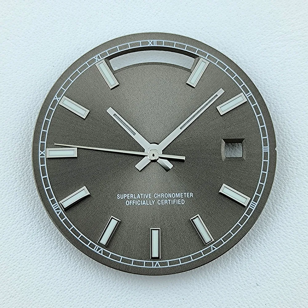 Custom Green Luminous Watch Dial - 31mm Dial for Miyota Movements, Ideal for Watch Repair and Enhancement