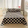 Bed Sheets Flat Printing Skin-friendly Washed Mattress Cover Comfortable Bedspread Twin Queen Full Size Durable Nordic Style 2
