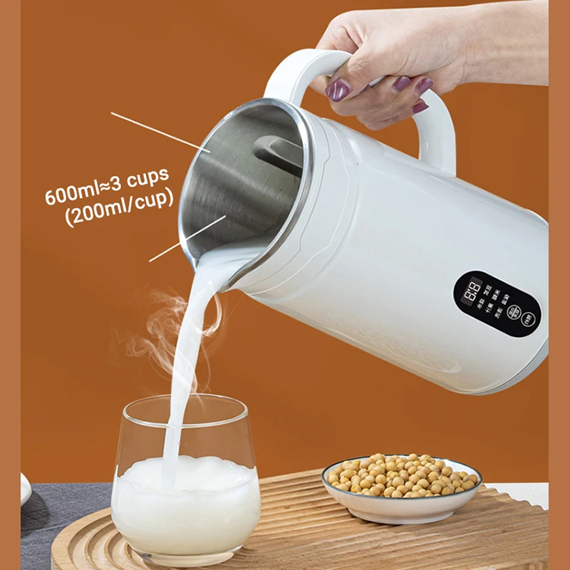 다기능 전기 두유 기계, 과일 착즙기 벽 깨는 기계, 자동 가열 요리, 두유 메이커, 800ml