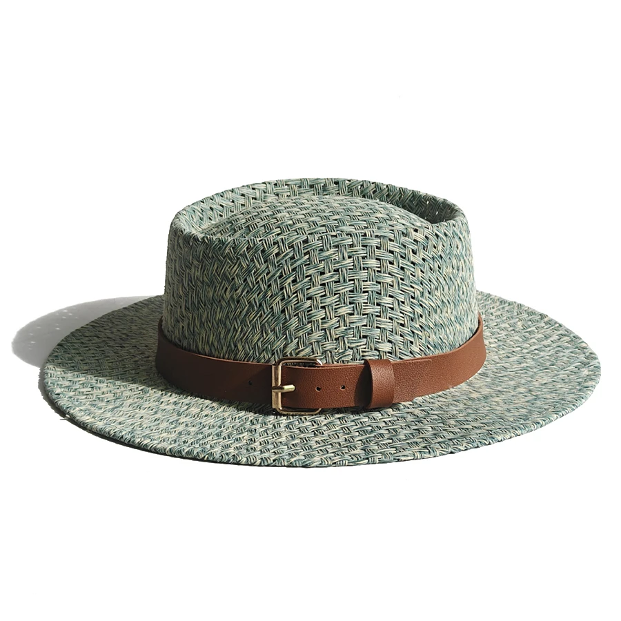 Französischer Strohhut, Sommer-Sonnenhut, breite Krempe, Fedora, Panama, Sommer-Strandhut für Damen und Herren, Sonnenhut, Urlaub, Urlaub, Chapeau Femme – Detail 6