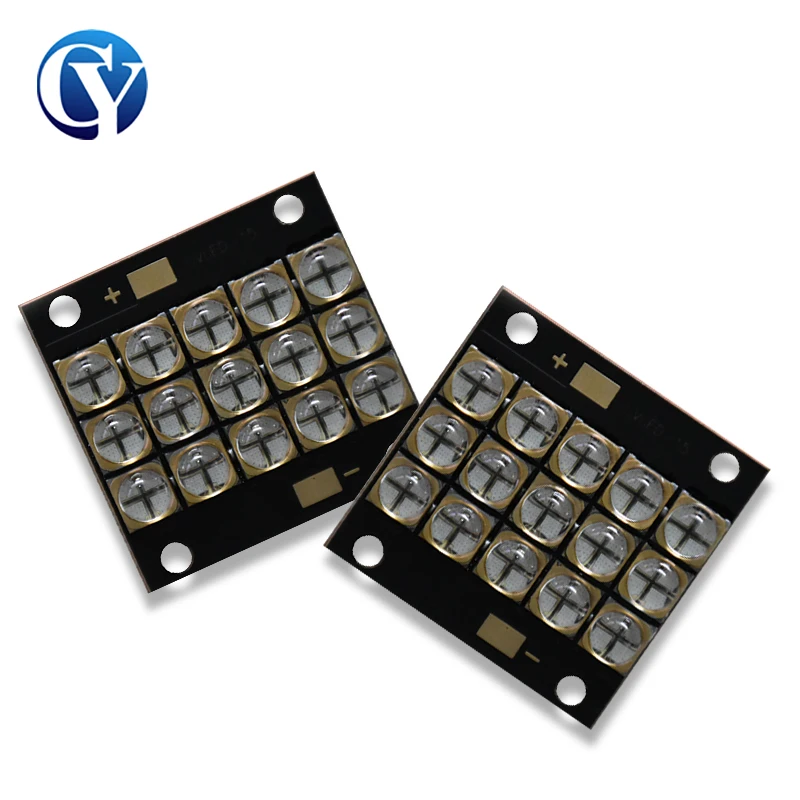 150W 6565 UV LED Module 365nm UV LED 385nm 395nm Shadowless Curing Lamp 405nm Quartz Lens Professional 3d Printer