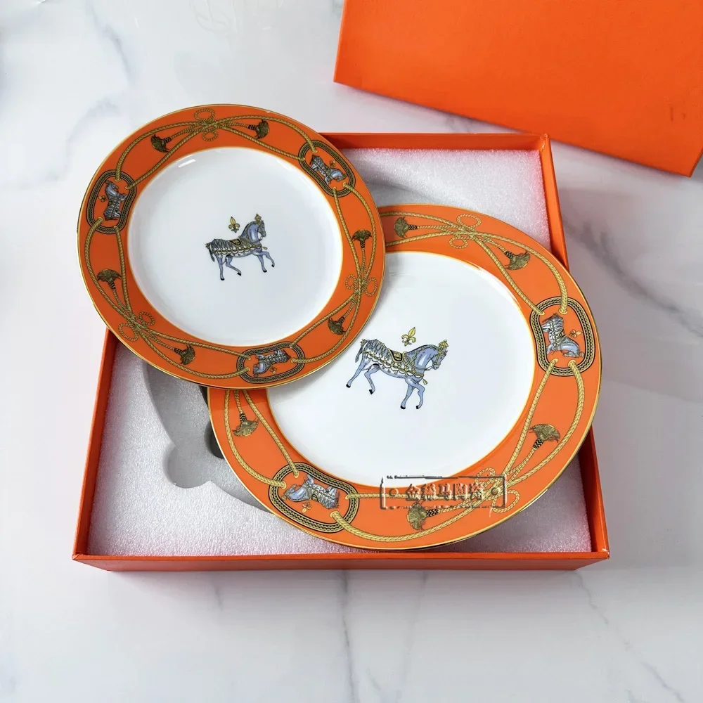 Dishes Plates Cake Dish Pastry Fruit Tray Steak Dinner Plates Bone China Porcelain Ceramic Tableware dining dish