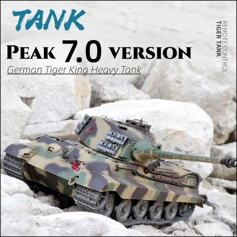 Char Tiger I King Tiger 1/16 HengLong 3888A - Modèle Radiocommandé électrique - Canon Inclus