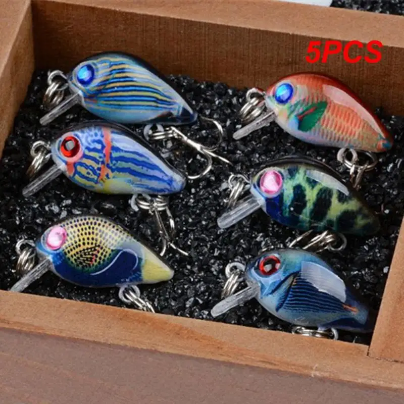 

5PCS 30mm 2gMini Crankbait Fishing Lures Topwater Artificial Hard Bait Minnow Swimbait Wobbler Carp Fishing Lure Set