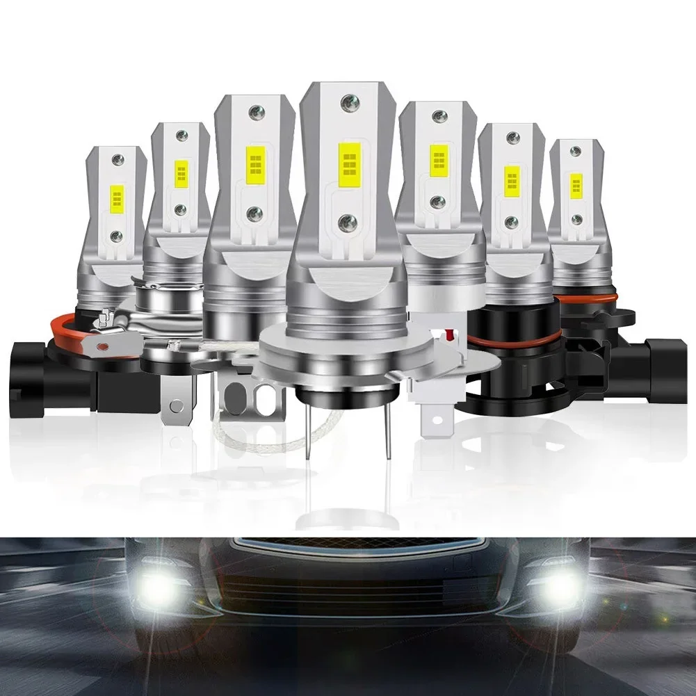 Auto LED Light H3 H1 H7 H4 H11 1800LM 80W 6000K Super Bright Fanless Plug&Play