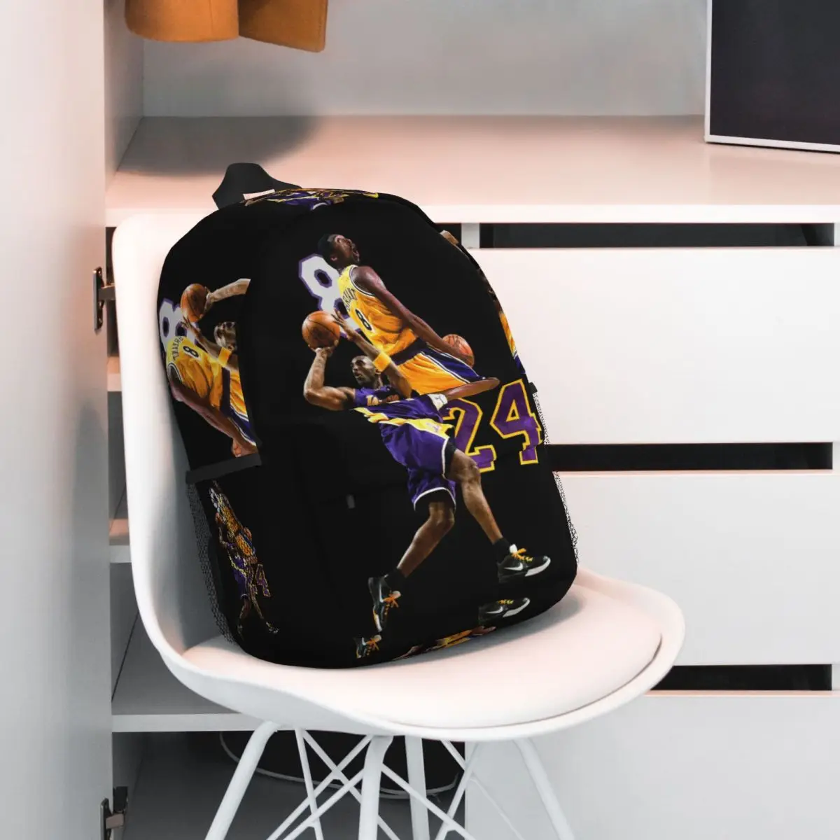 KB-Kobe-Bryant Sport Bag BasketBall Bag New Fashionable Pattern School Bag Print Lightweight Backpack 15inch 6