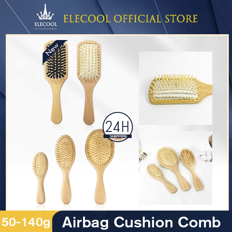 

1 шт., деревянная бамбуковая расческа для волос