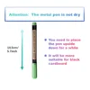 10pcs Waterproof Metallic Marker Pens, Ideal For Black card, Rock Wood, Metal, Plastic, Glass, Canvas, Ceramic, Notebook, DIY 4