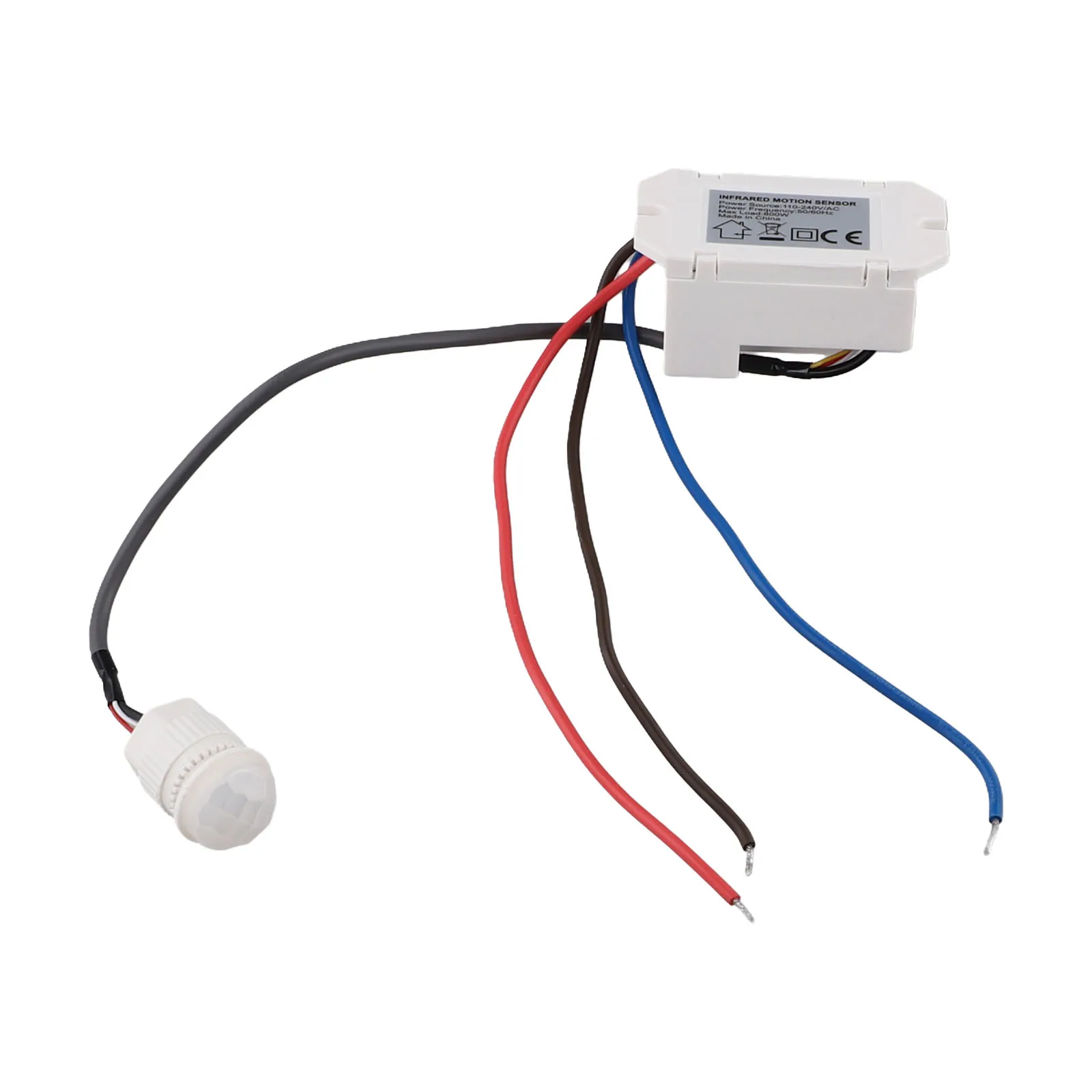 Light Switch PIR Sensor Detector Mini Recessed Occupancy Rest Dips 6m 800W Adjustable 220-240V/AC&deg; 50/60Hz