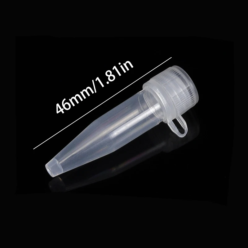 Centrifuge Tube Mini 1.5ml Centrifuge Tube with 10 Test Tubes Transparent Plastic with Gaskets Container Scientific Laboratory Testing Access Centrifuge Tube