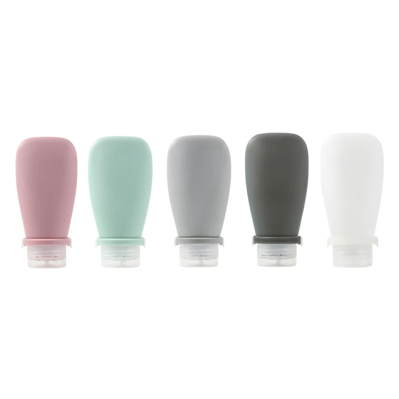 Leak-Proof Silicone Travel Bottles - Refillable Squeezable Containers for Toiletries and Liquids