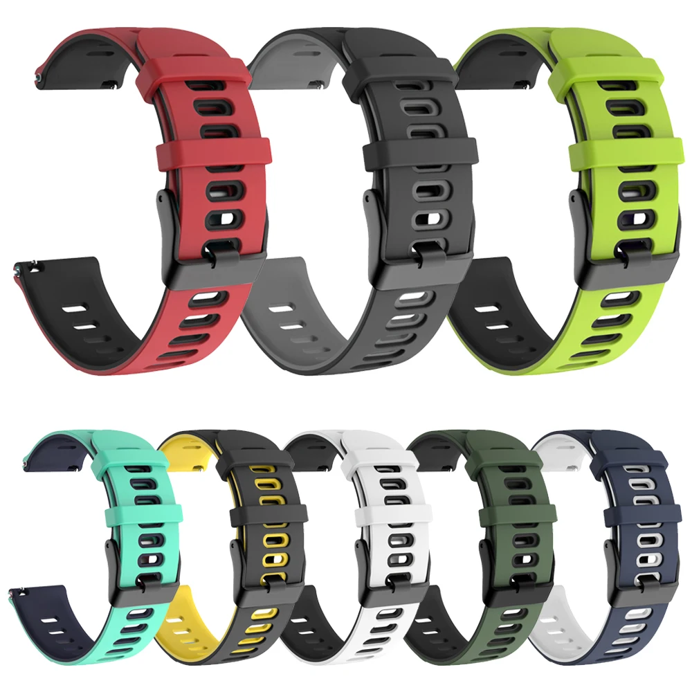 

Ремешок силиконовый для часов Huami Amazfit GTR 2 42 мм 47 мм, спортивный браслет для GTS mini GTR 2 2E 3 PRO, для Amazfit Stratos 3 2 Pace