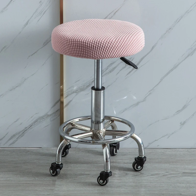 Seat Chair Slipcover Thickened Round Chair Cover Bar Stool Cover Elastic Stretchable Soft Stool Cover Washable Stool Cushion 5
