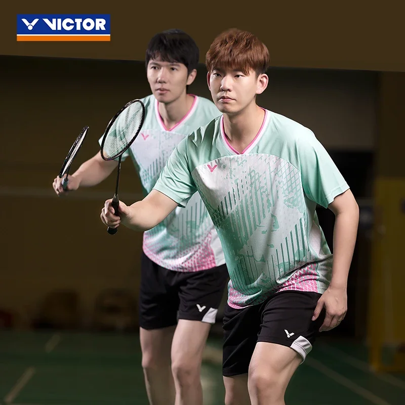 Badminton polo clothes, volleyball tennis suits,short sleeve men's women's quick dry t-shirts T-50010