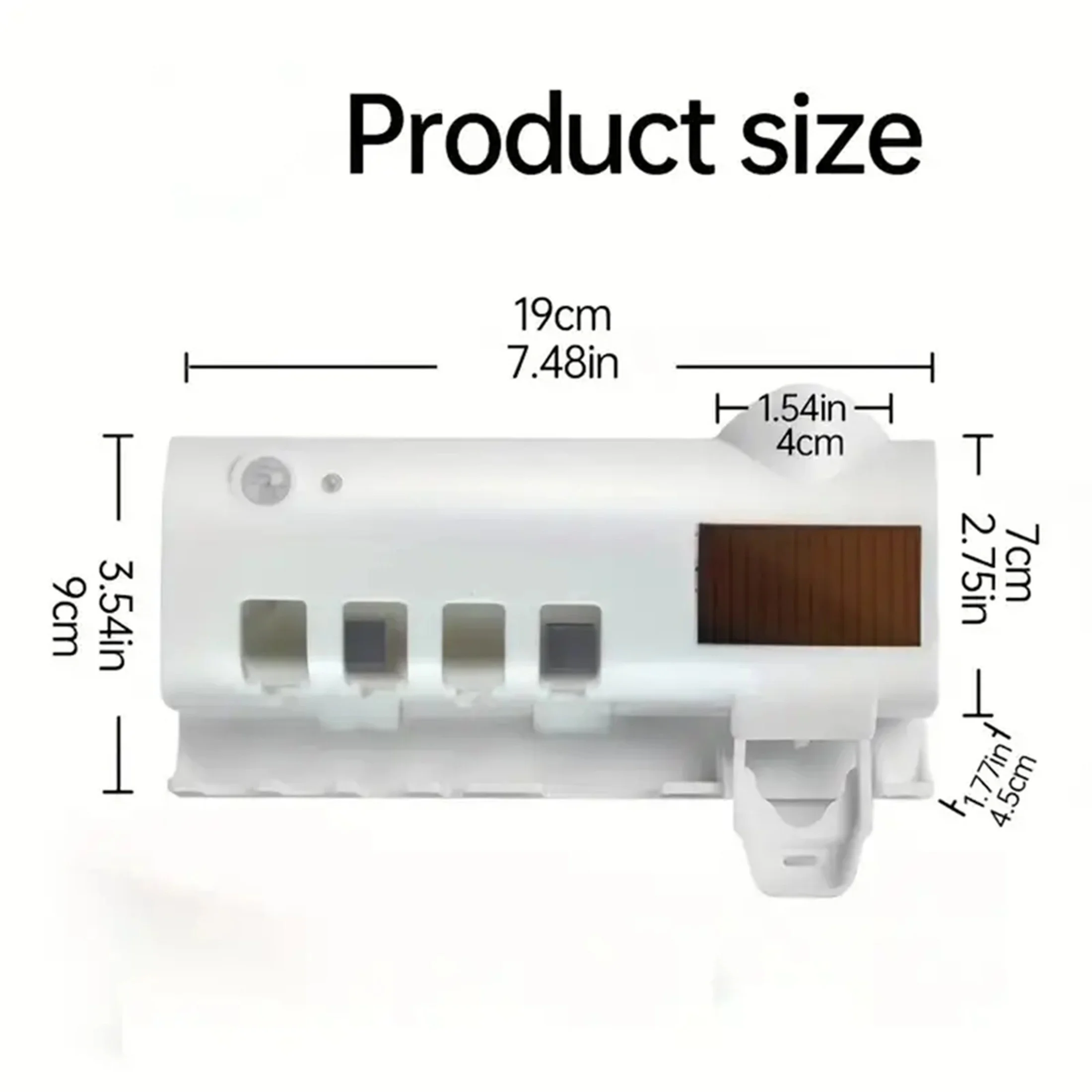 Toothpaste dispenser 1PC bracket type automatic toothbrush and dust-proof wall mounted for bathroom