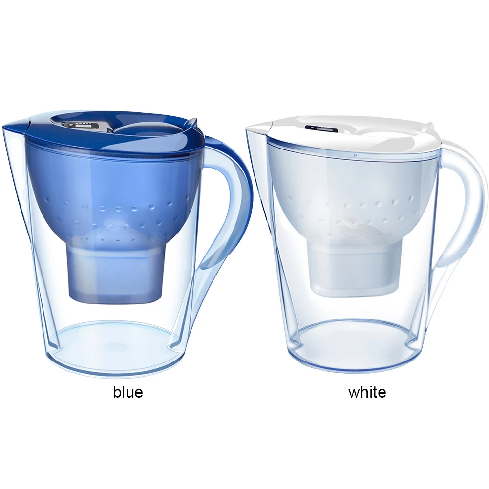 Water Filter Pitcher 3.5L Digital Display 4-stages Filtration System for Clean Tasting Drinking
