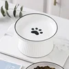 Cute Pet Bowl Cartoon Pet Feeder High-foot Single Mouth Skidproof Ceramic Dog Cat Food Bowls Pets Drinking Feeding Container 6