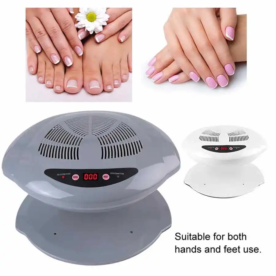 400W Hot & Cold Air Nail Dryer Warm Cool Nail Polish Drying Machine Fan