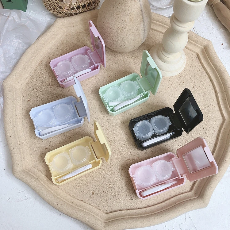 Bio-essence Contact Lenses Kit Tweezers Stick Contacts Lens Case Container Picker Durable Plastic Portable Wear Tools Accessory