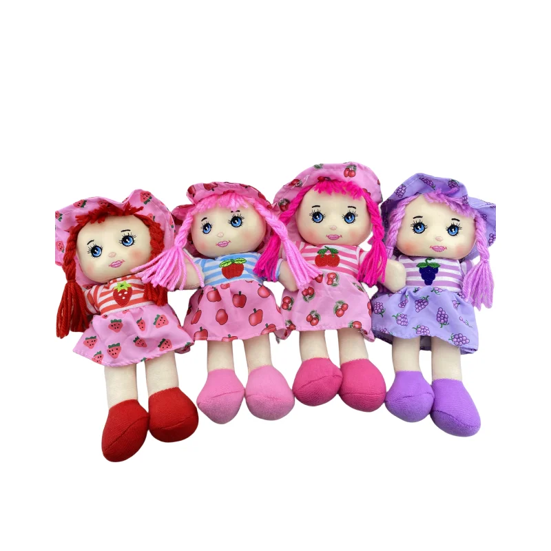 Plush Dolls 25cm Cartoon Kawaii Fruit Skirt Hat