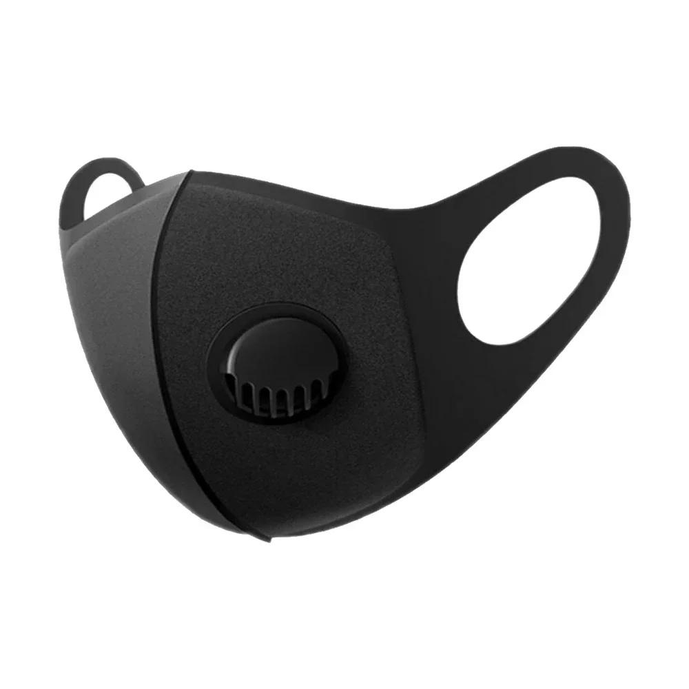 Masque Réutilisable Tissu Noir/Gris XL - Protection Visage Cyclisme