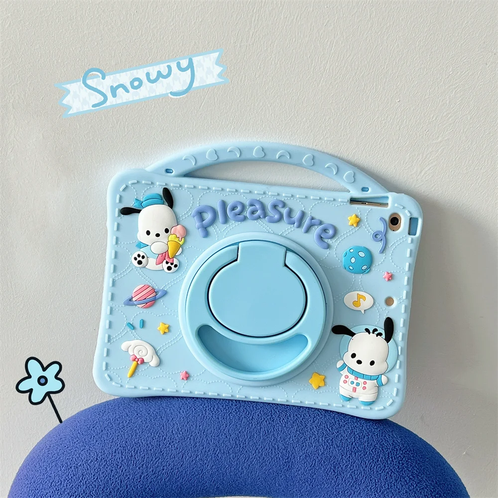 Cartoon Pochacco Silicone Tablet Protective Case