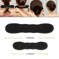 Éponge outil de coiffure boucle en plastique fabricant de cheveux bouclés cheveux Scrunchie bandeau torsion beignet chignon bigoudi bandeaux outils de coiffure 6