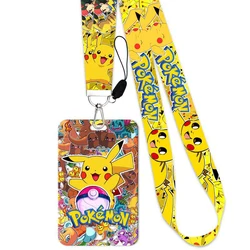 Porte Badge et carte de crédit Pokemon pour étudiant, porte Badge, porte rouleau, pour Bus, étui pour cartes de crédit, fournitures de bureau 