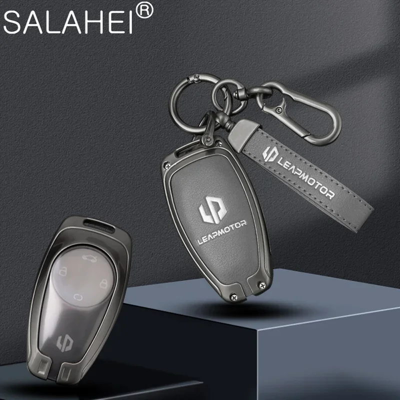 Zinc alloy car smart remote control key bag shell for Leapmotor C11 S01 T03 C01 new car key chain accessories key case,key case cover,car key shell,remote control case cover