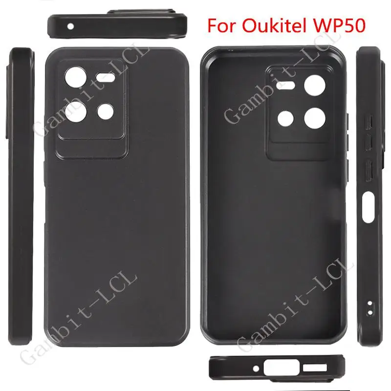 Anti-Falling Case For Oukitel WP50 WP 50 6.6" 2024 Soft Silicone TPU Original Shockproof Back Cover ON OukitelWP50 3