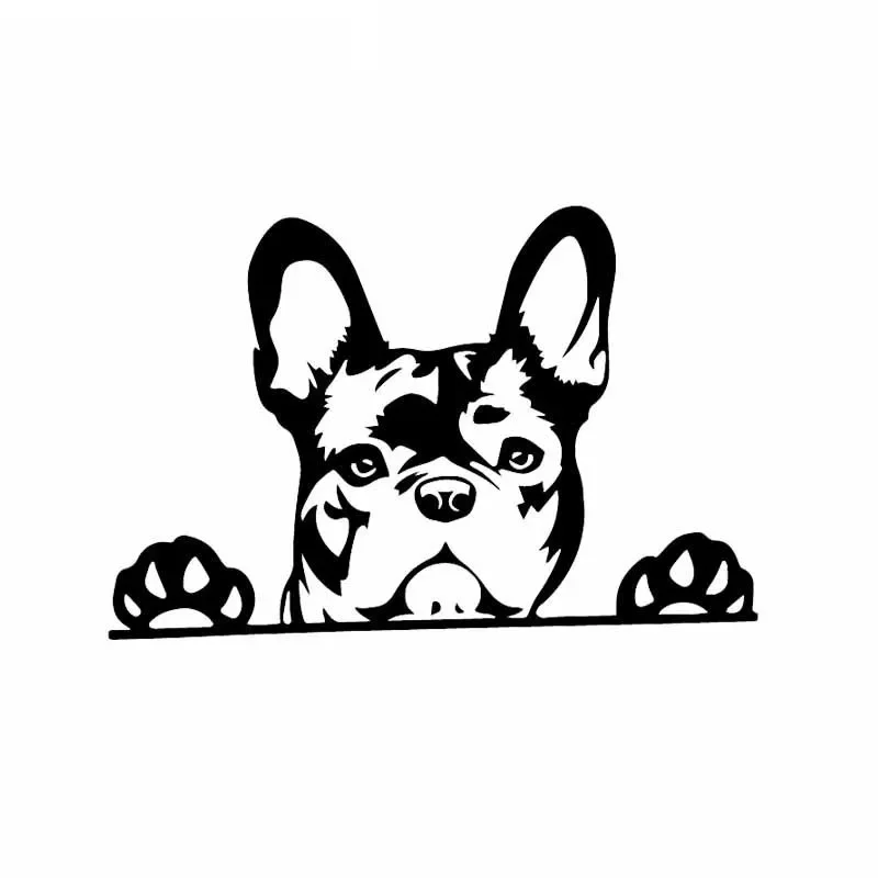 Adesivo Per Auto In Vinile Creativo Paws Up Bulldog Francese Frenchie Bully Dog Decal Per Vw Beetle Tucson Megane 2,14Cm * 9Cm