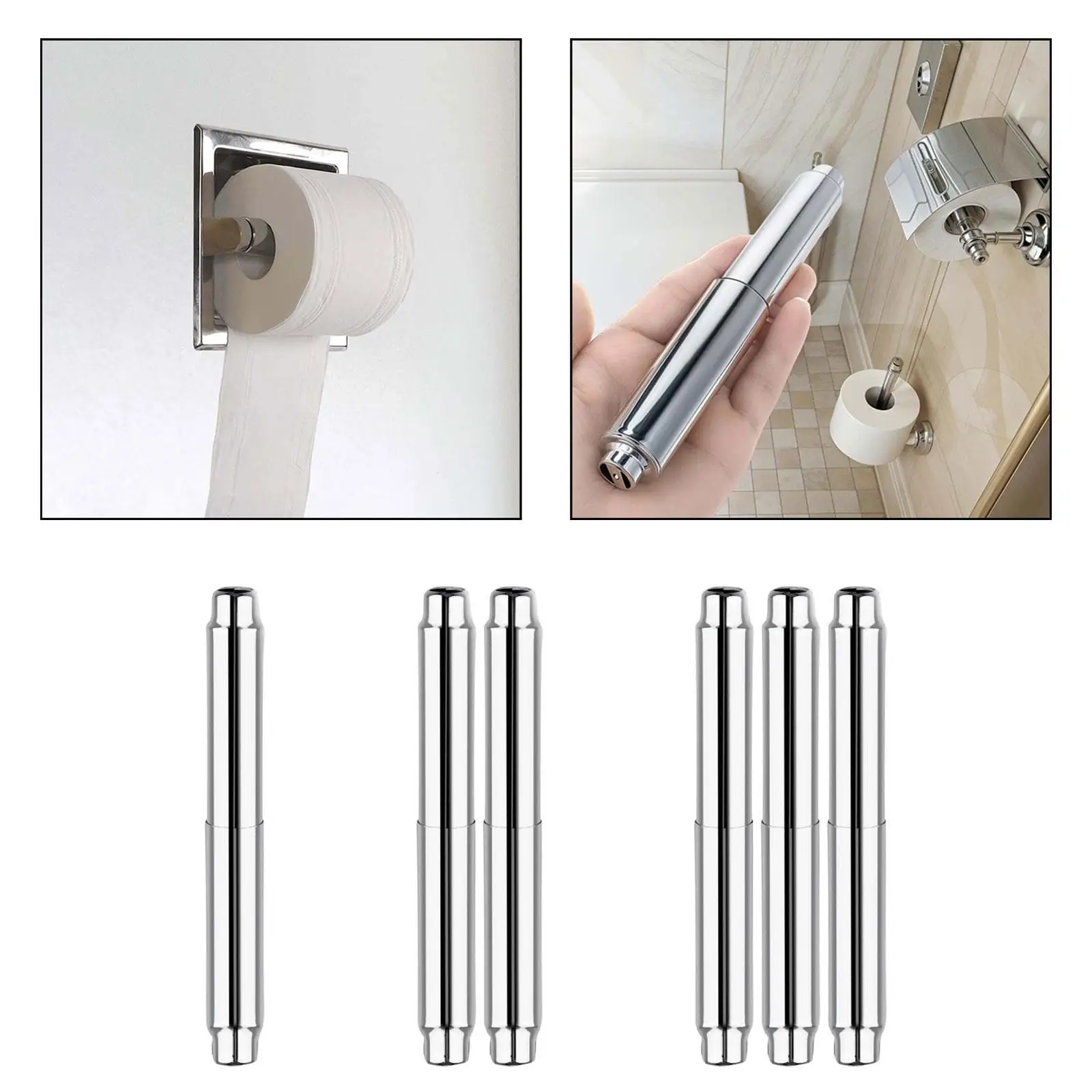 Toilet Paper Holder Insert Replacement Rod Fit Most Brackets Toilet Paper Holder Roller Spindle Spare Parts Wear Resistant Toilet Paper Holder Insert Replacement Rod Fit Most Brackets Toilet Paper Holder Roller Spindle Spare Parts Wear Resistant