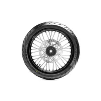 Kit de roues de vélo tout-terrain Ultra électrique 17 pouces, roues Ultra bee Supermoto avant 100/80-17/arrière 130/70-17, Kit de roues de rue 3