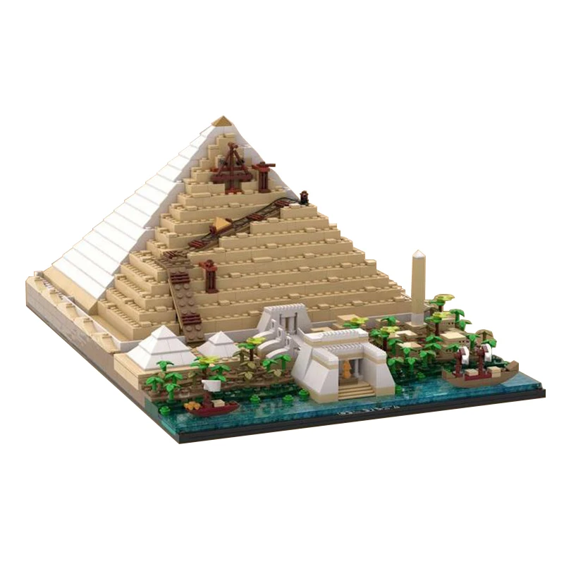 

MOC Creative Expert Ideas Pyramid Model City Landmark Architecture Street View Building Blocks DIY Toy for Kids Christmas Gifts