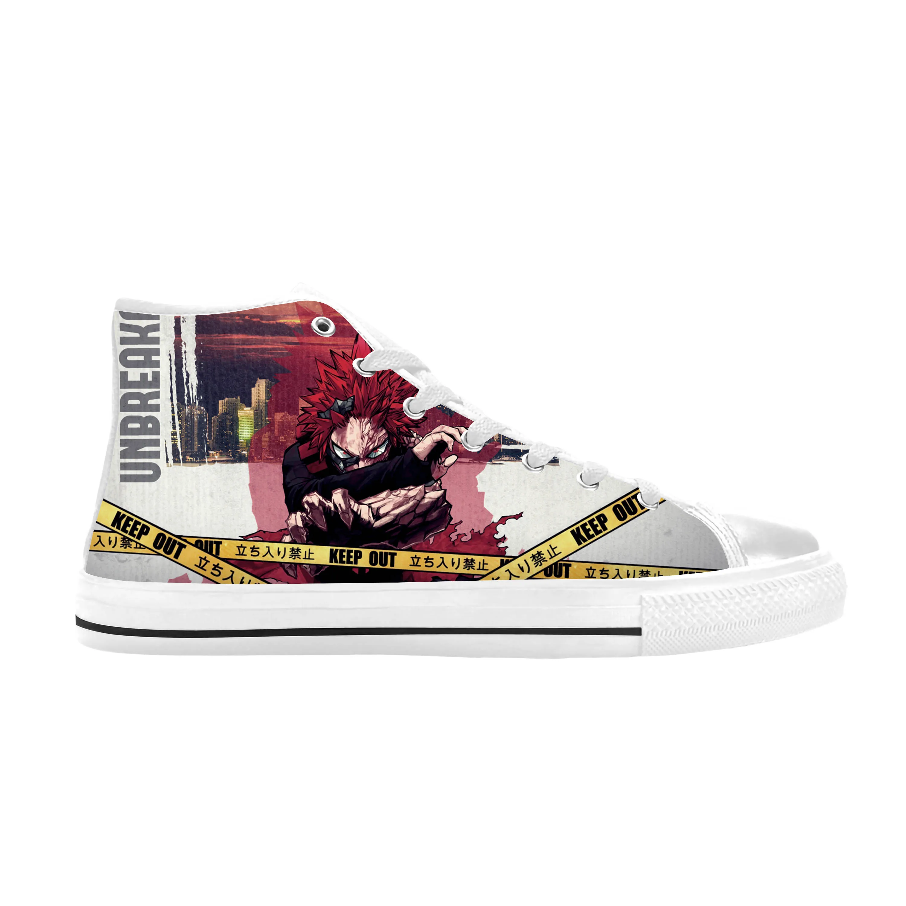 

Japanese Anime My Hero Academia Kirishima Eijiro Casual Cloth Shoes High Top Comfortable Breathable 3D Print Men Women Sneakers