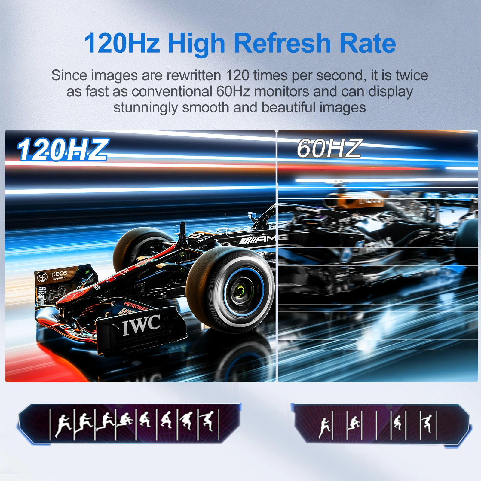 UPERFECT 18.5 ġ ޴ ġ ũ 120hz  1080P HDMI Type-C HDR FreeSync  ÷ Ʈ ȭ ǻ Xbox ġ PS4/5
