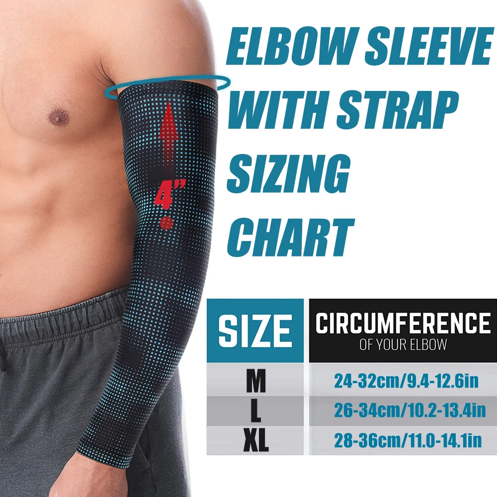 Arm Compression Sleeves Cooling Sleeves Tennis and Golfer's Arm Support Sport Running Cuff Cover Protective Sleeve 1Pcs arm sleeves cooling arm sleeves