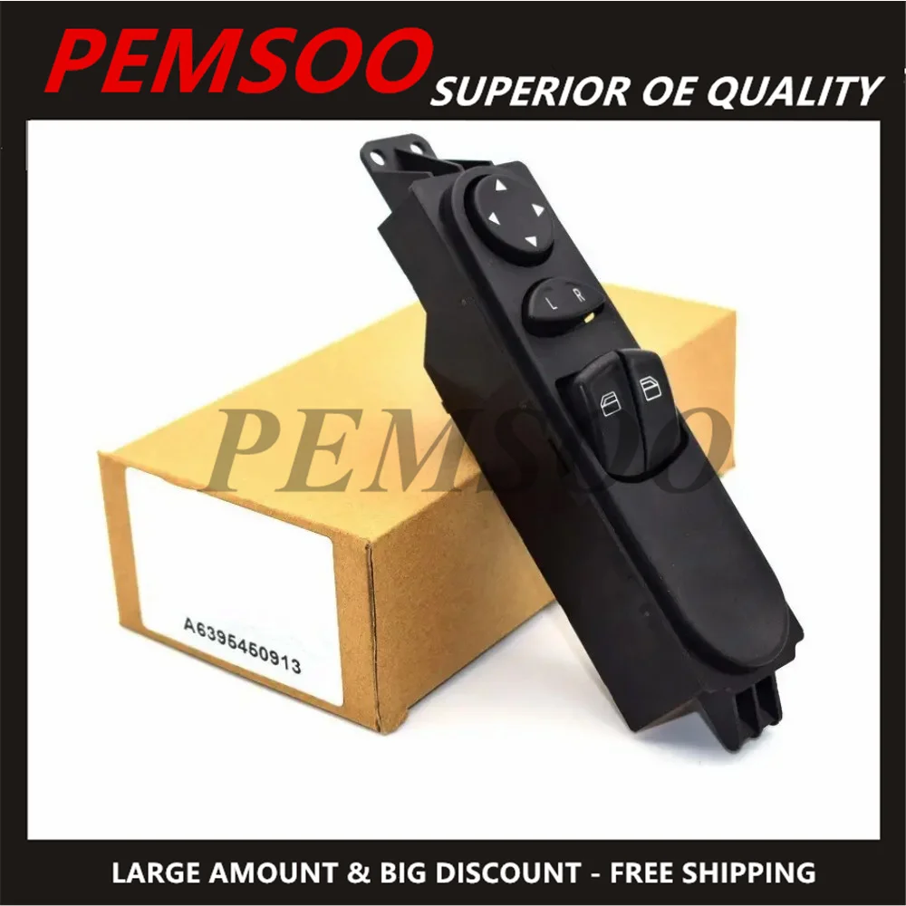

1 шт. переключатель главного окна автомобиля A6395450913 A6395450113 6395450913 для Mercedes Benz W639 выключатель стеклоподъёмника Vito Mixto Kasten 2003-15