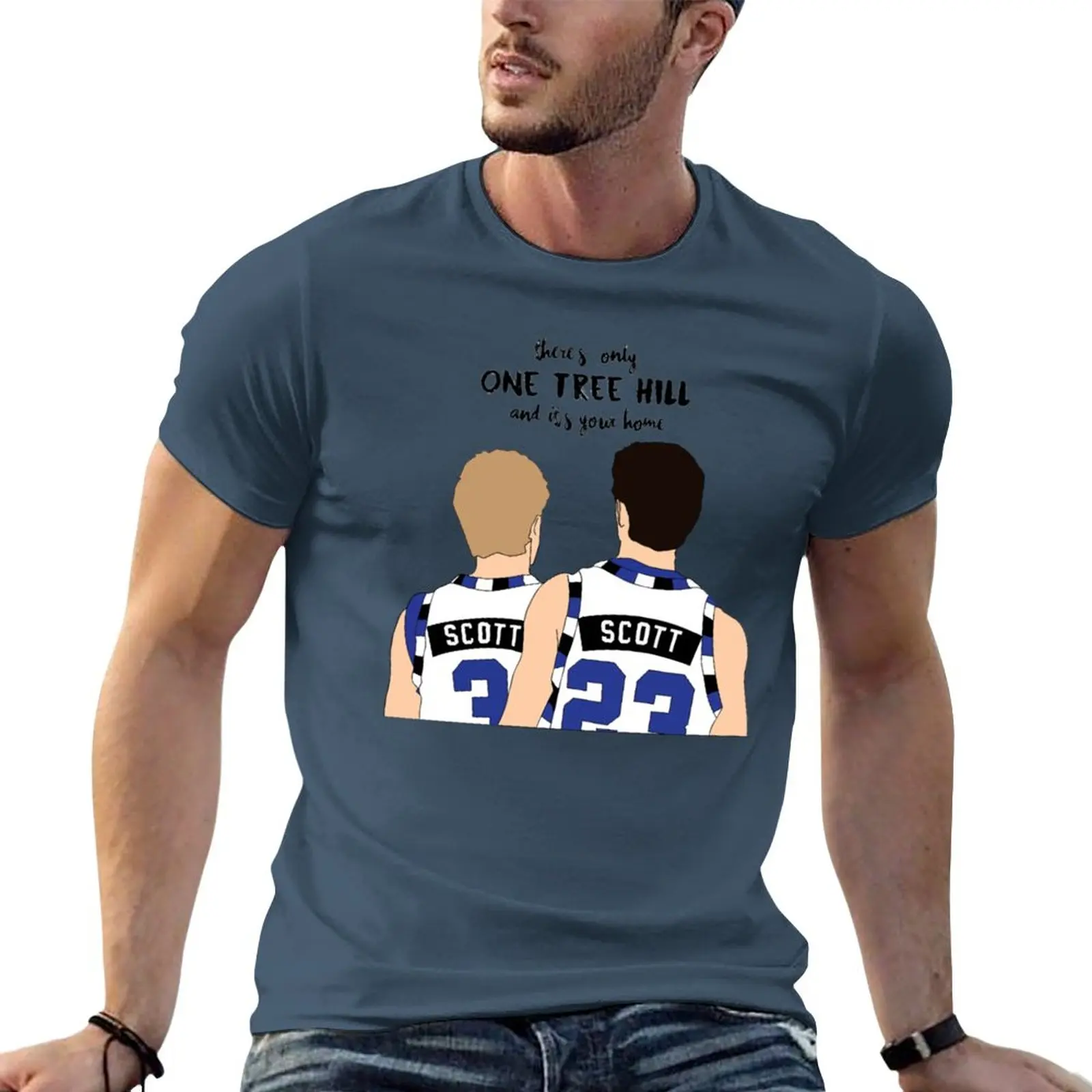 

There_s only one tree hill, and it_s your home T-Shirt hippie clothes Short sleeve tee workout shirts for men