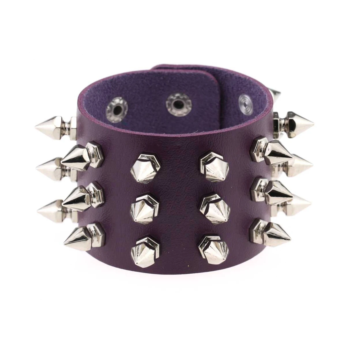 Punk Rock Rivet Bracelet - Gothic Fashion for Men  Women Valentines Day  Halloween Gift